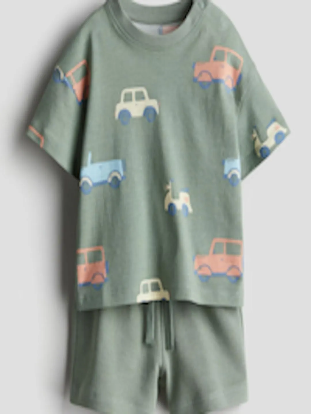 Boys Pure Cotton 2-Piece Top And Shorts Set