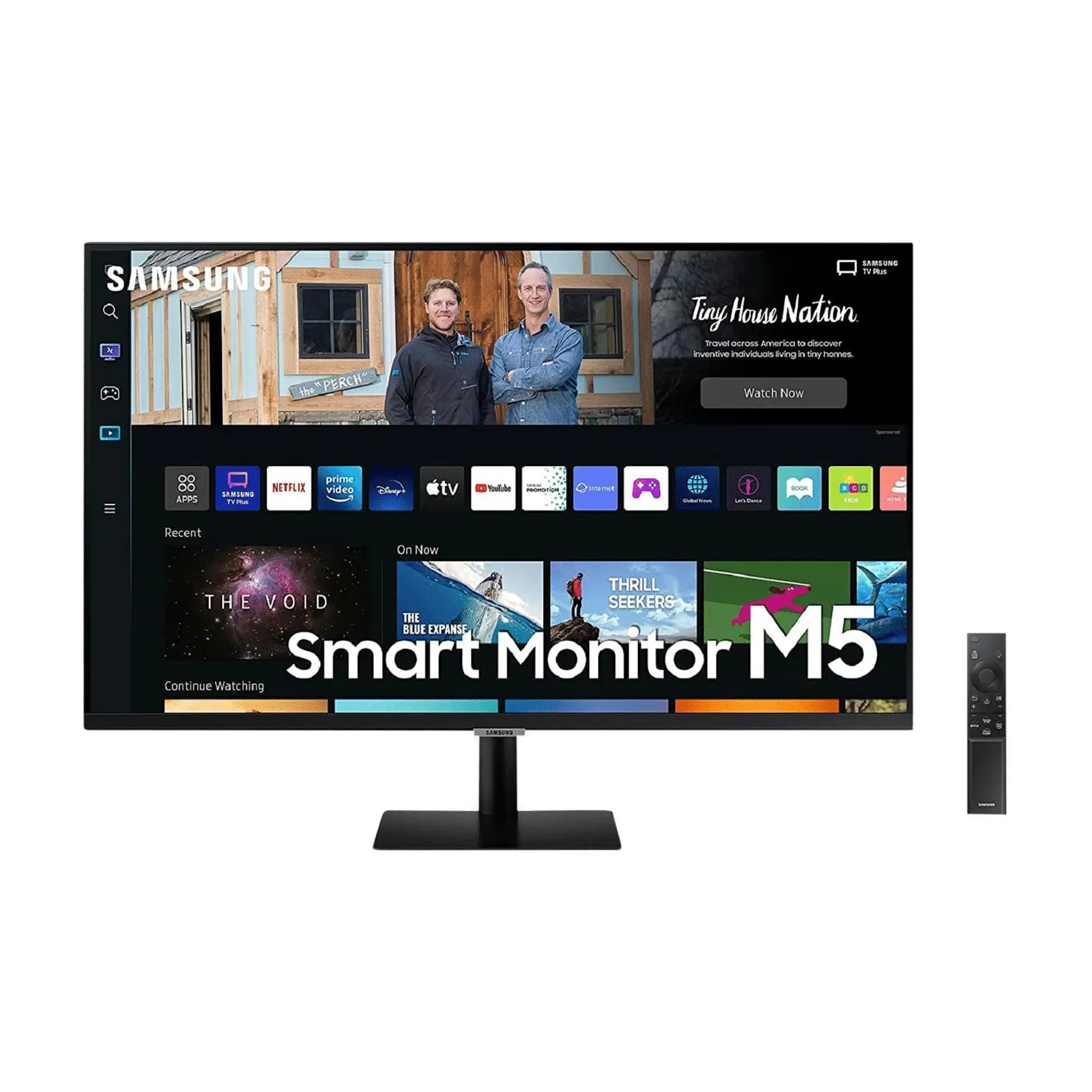 SAMSUNG M5 68.6 cm (27 inch) Full HD VA Panel LED Ultra Wide Smart Monitor with Smart TV Experience