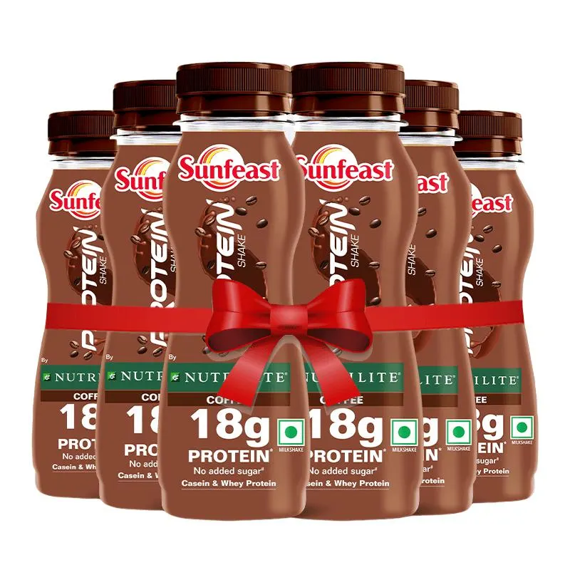 ITC Sunfeast Protein Shake by Nutrilite (Pack of 6)