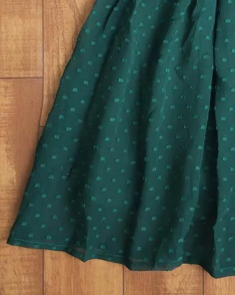 Polka-Dot Fit & Flare Dress