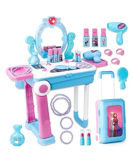 Fiddlerz Beauty Set in Plastic Case with Makeup Accessories Frozen Theme - Multicolour