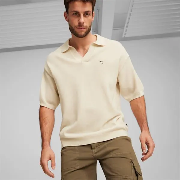 Basketball Nostalgia Men's Knitted Polo