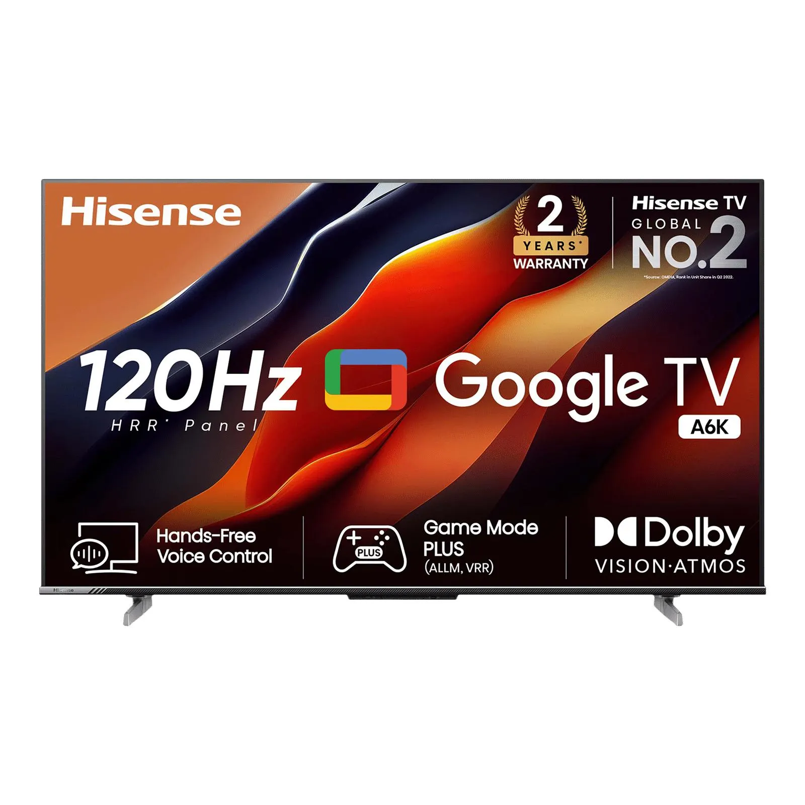 Hisense A6K 108 cm (43 inch) 4K Ultra HD LED Google TV with Dolby Atmos