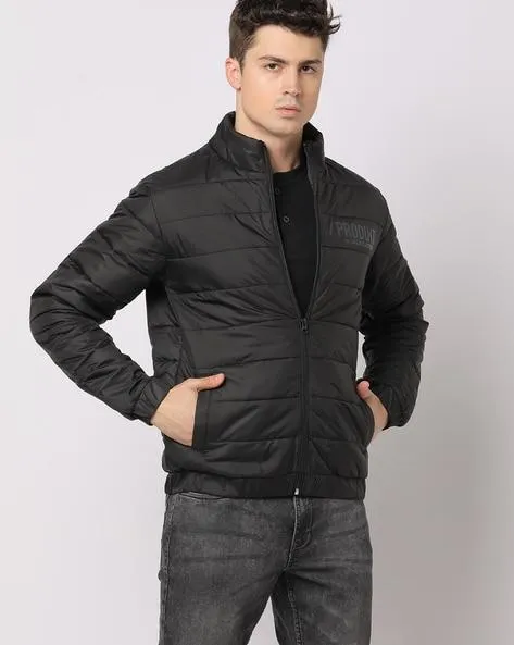 Zip-Front Quilted Jacket