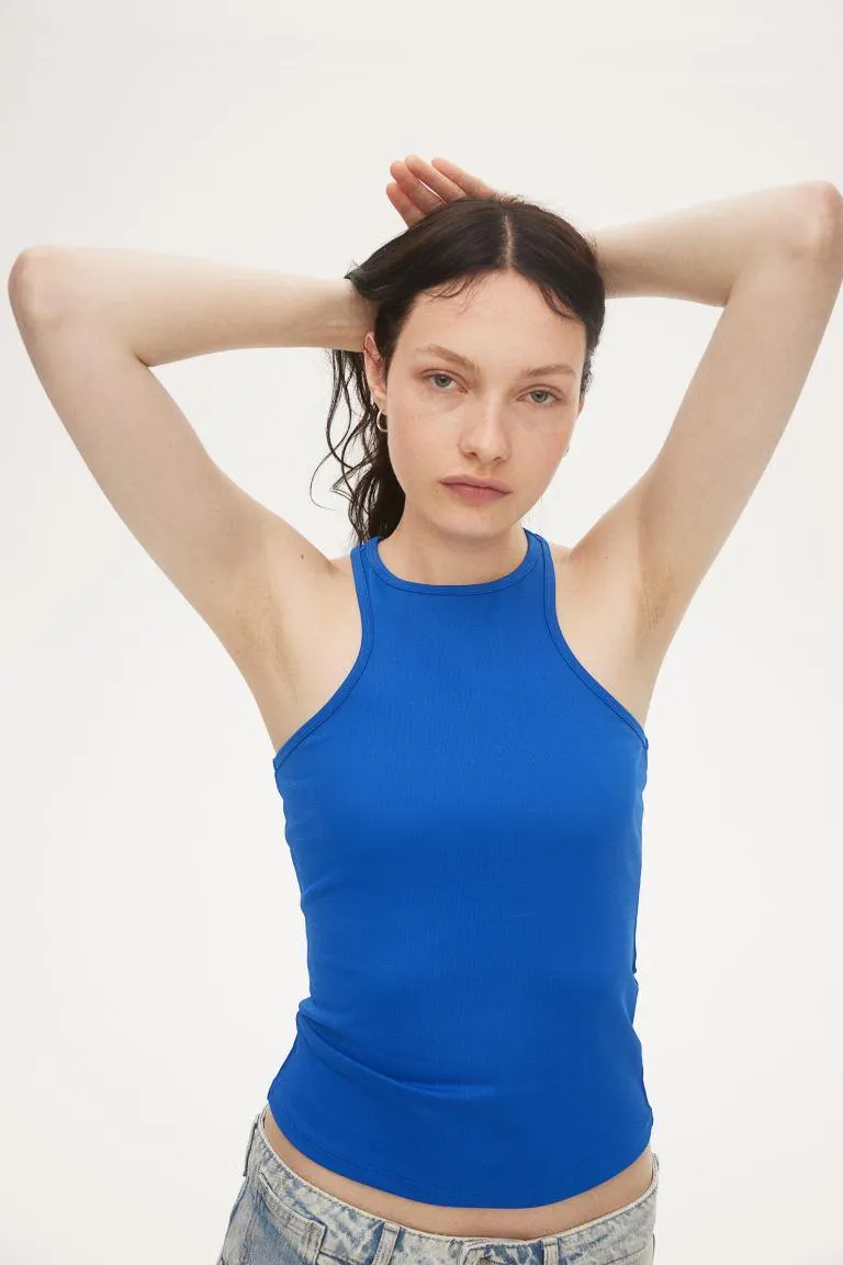 Ribbed vest top