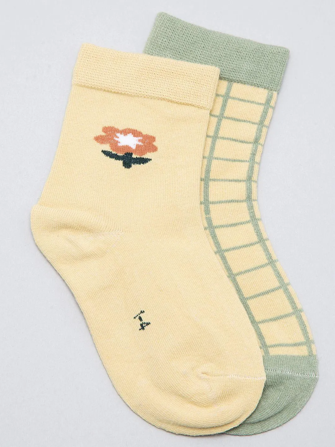 Kids Pack of 2 Patterned Ankle Length Socks