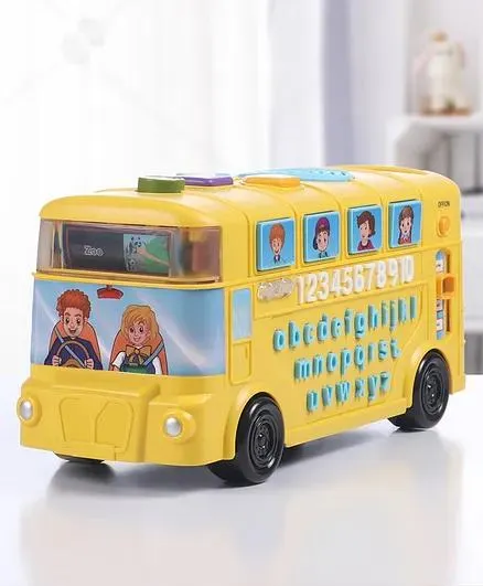 Babyhug Musical Activity Bus - Yellow