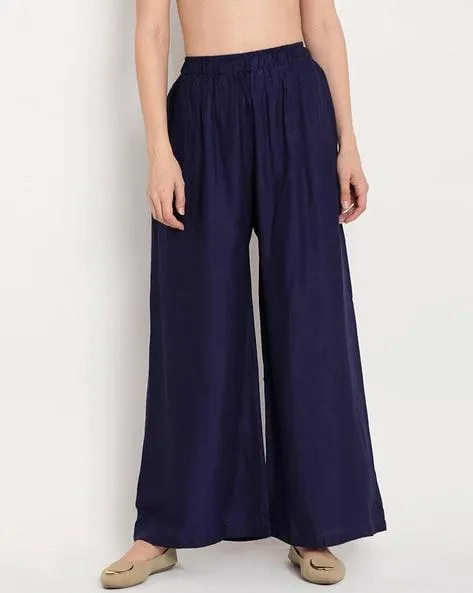 Full Length Palazzos with Elasticated Waistband