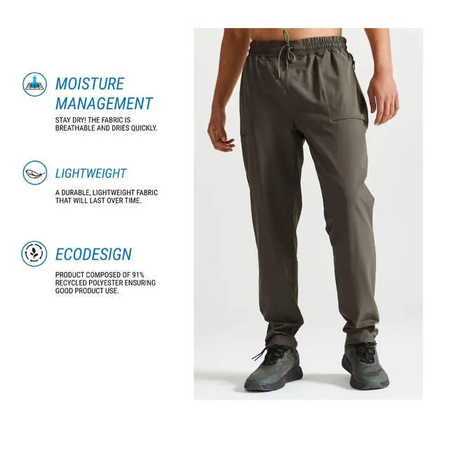 Stretchable, Quick Dry, Zip Pocket, Convetible Jog Fit- Mens Gym Trackpant Khaki
