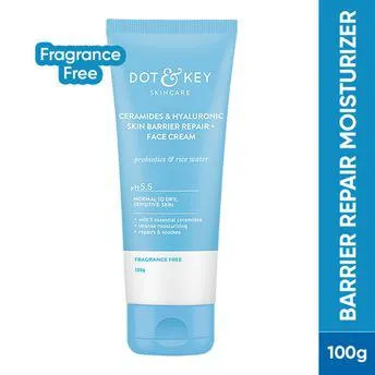 Dot & Key Hyaluronic + Ceramide Barrier Repair Hydrating Face Moisturizer Cream, Normal To Dry Skin