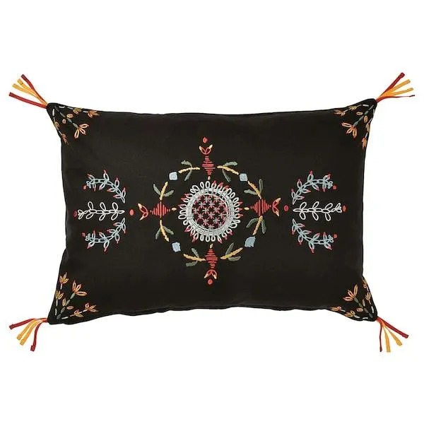 Cushion cover, black, 40x58 cm (16x23 ")