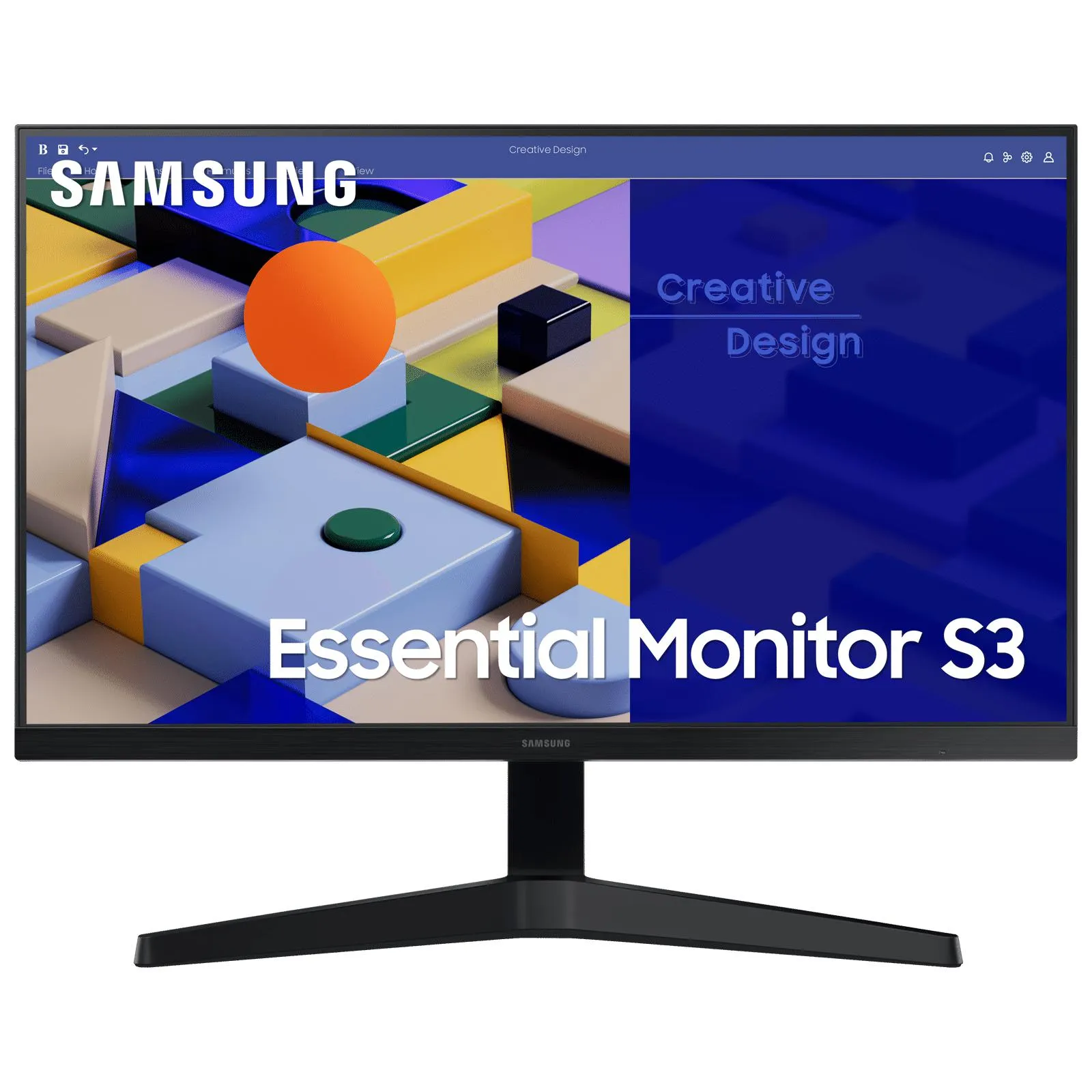 SAMSUNG LS24C312EAWXXL 60.96 cm (24 inch) Full HD Flat Panel LED Monitor with 250 Nits Brightness