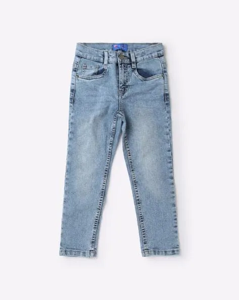 Boys Washed Straight Fit Jeans