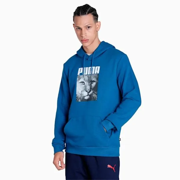 Cat Graphic Men's Regular Fit Hoodie