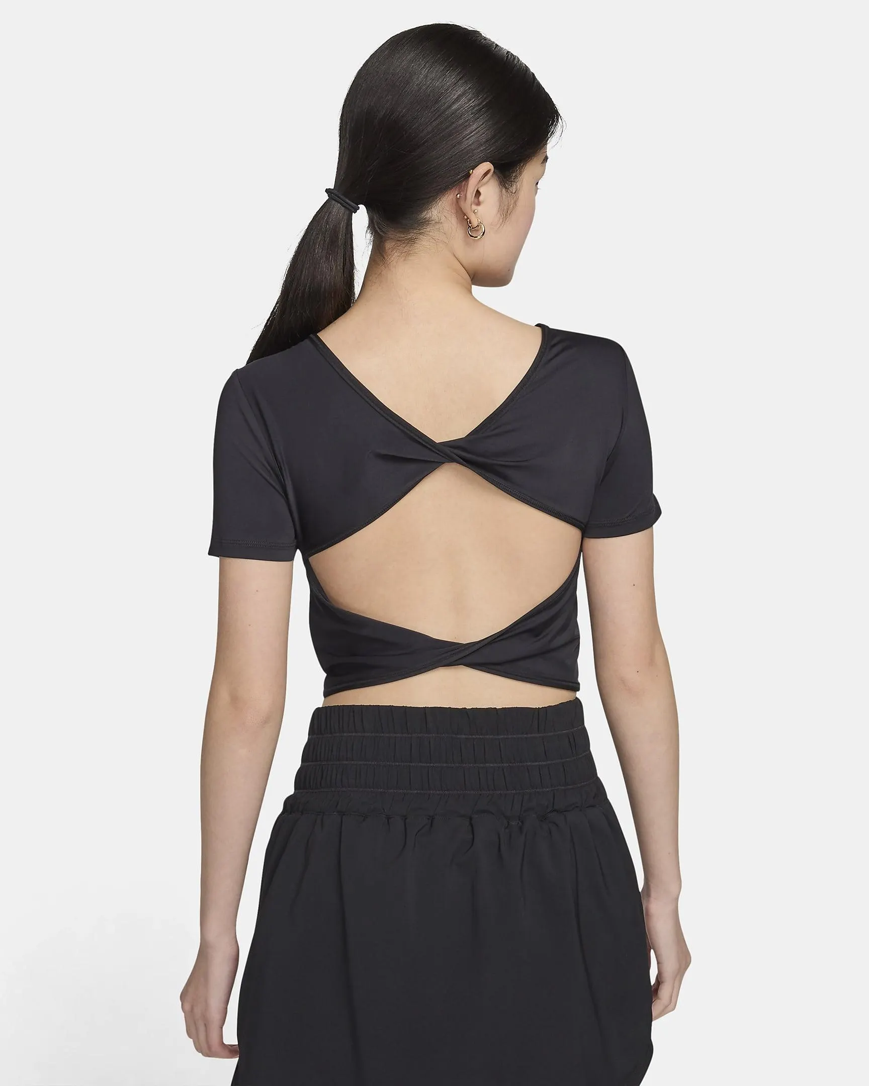 Women's Dri-FIT Short-Sleeve Cropped Twist Top