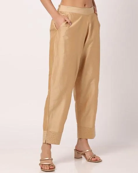 Pants with Semi-Elasticated Waist