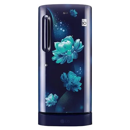 205L, 4 Star, Smart Inverter Compressor, Smart Connect, With Base Stand Drawer, Blue Charm Finish, Direct Cool Single Door Refrigerator