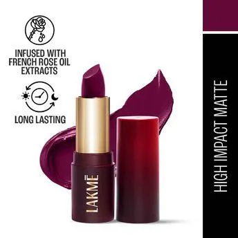 Lakme Cushion Matte Lipstick - Purple Diamond