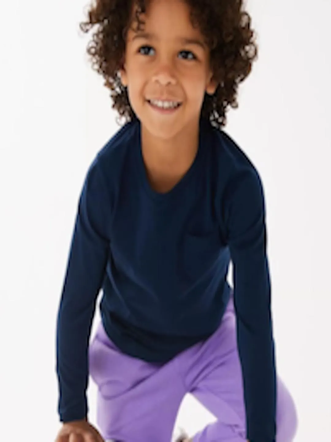 Boys Navy Blue Applique T-shirt