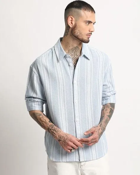 Men Striped Relaxed Fit Shirt