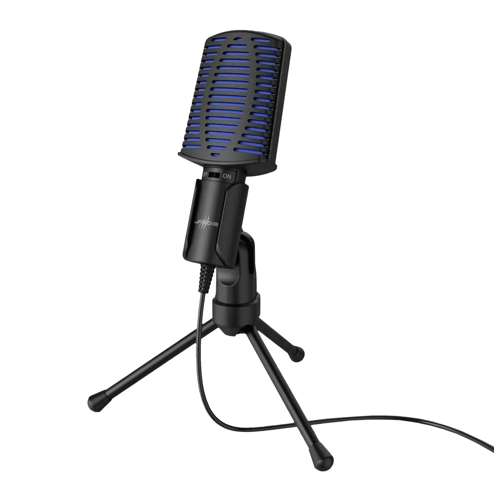 hama Stream 100 USB Wired Microphone with Distortion Free Audio (Black)