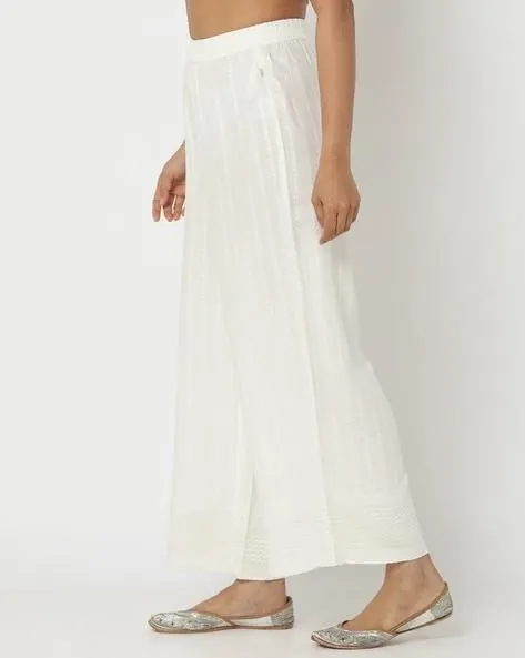 Women Embroidered Palazzos