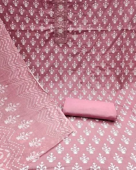 Women Printed 3-Piece Unstitched Dress Material