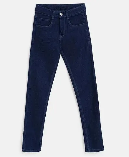 Tales & Stories Skinny Fit Solid Jeans - Blue
