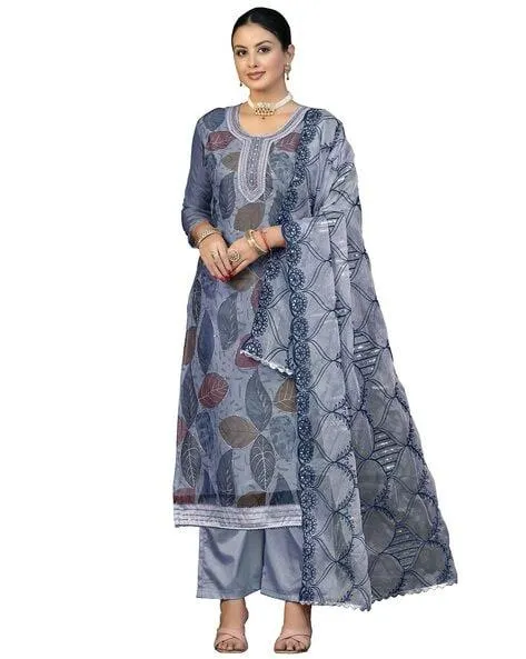 Women Embroidered 3-Piece Unstitched Dress Material