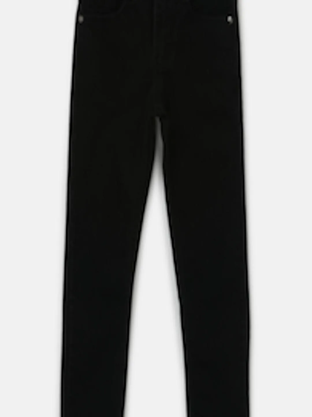 Boys Black Slim Fit Mid-Rise Clean Look Stretchable Jeans