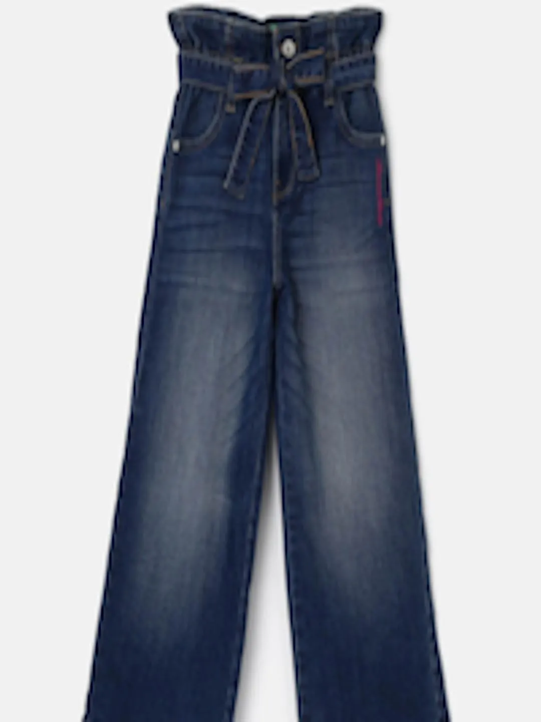 Infant Girls Mid-Rise Clean Look Light Fade Flared Jeans