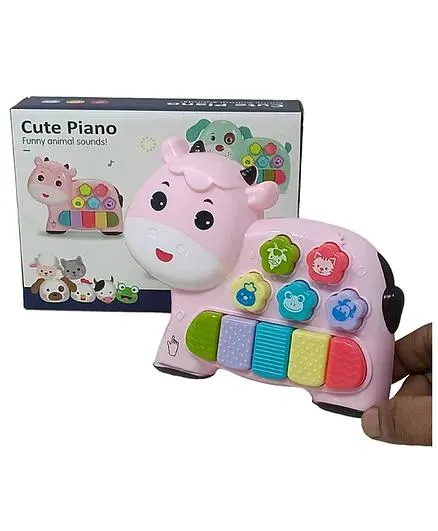 ARCADE TOYS Cute Sheep Shaped Mini Piano Toy for Kids - Colour may vay