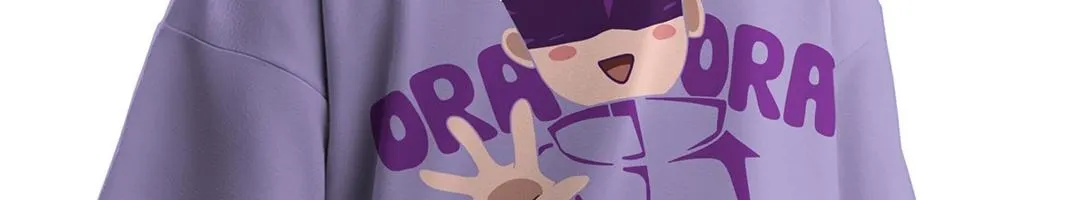 Unisex Anime Printed Oversized T-shirt