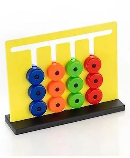 BitFeex Slide Puzzle Match Puzzle Pattern Making Activity Toy Brain Teaser Game - Multicolor