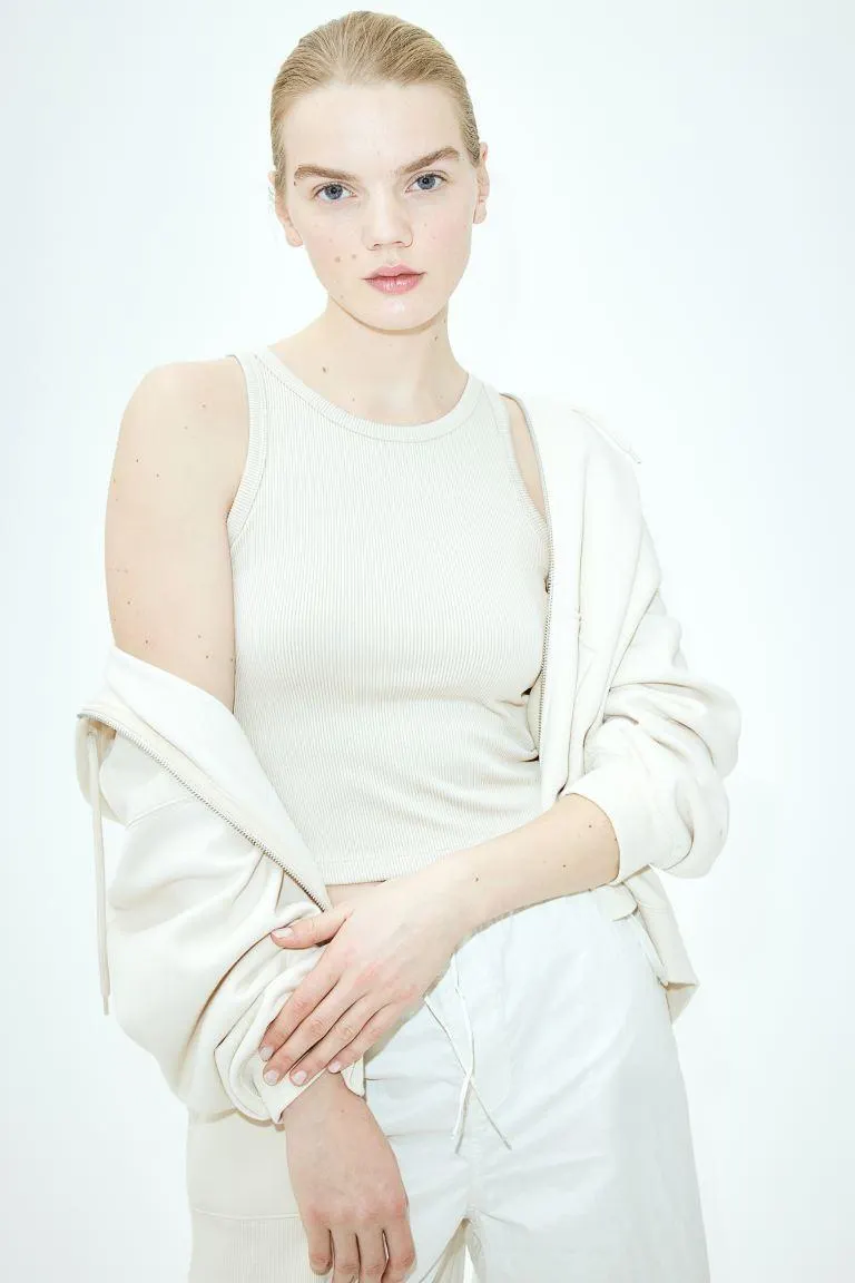 Ribbed vest top