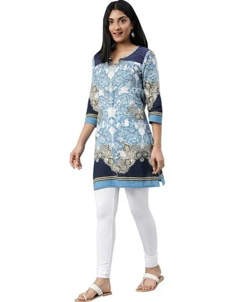 Churidar Leggings with Elasticated Waist