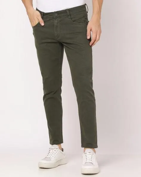 Skinny Fit Ankle-Length Jeans