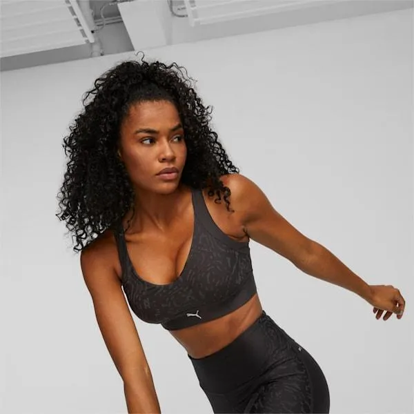 Run Reflective Women's Printed High-Impact Running Bra