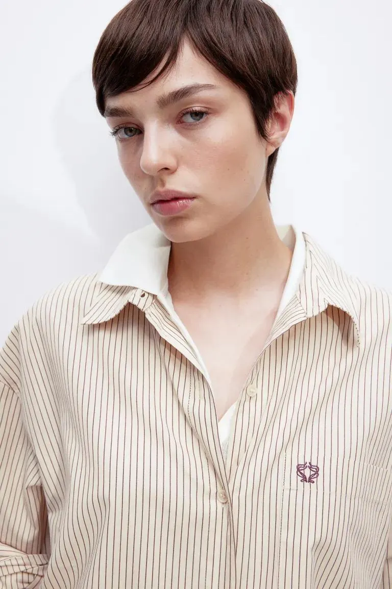 Oversized cotton shirt