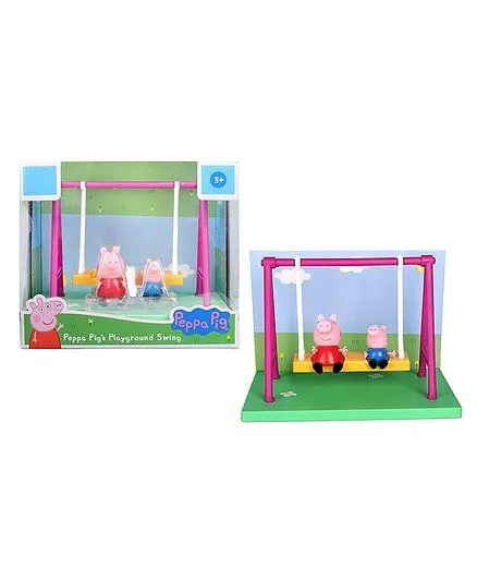 Peppa Pig Playground Swing Playset - Multicolour