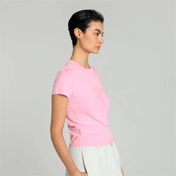 Scuderia Ferrari Women's Slim Fit Babydoll T-shirt