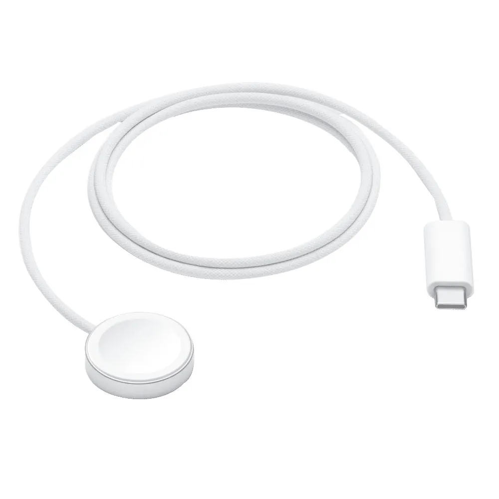 Apple Magnetic Charger to USB-C Cable For Apple Watch Ultra 2, Watch Series 9, Watch SE, Watch Ultra, Watch Series 8 & Watch Series 7 (Durable & Woven Cable, White)