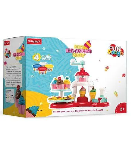 Fun Dough Funskool Ice Cream Shop - Multicolor