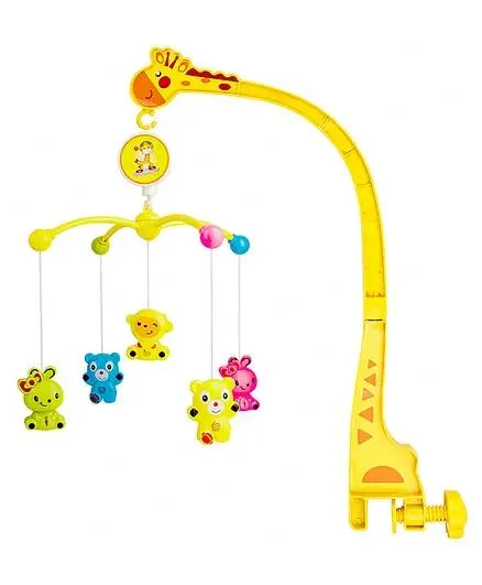 Fiddlerz Rotating Musical Cot Rattle for Babies Mobile for Cradle - Multicolor