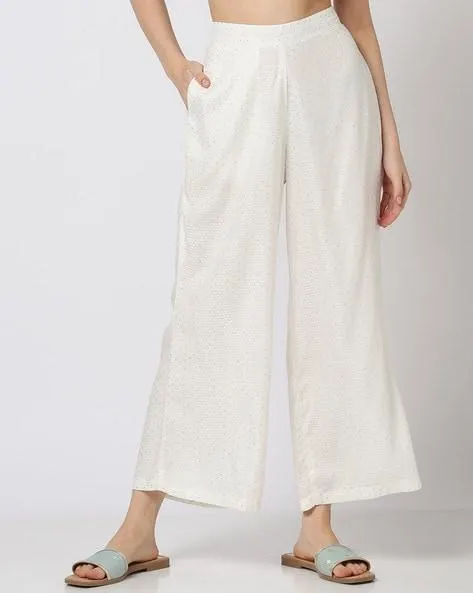 Women Printed Palazzos with Insert Pocket