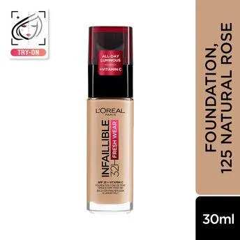 L'Oreal Paris Infallible 32H Fresh Wear Foundation - 125 Natural Beige