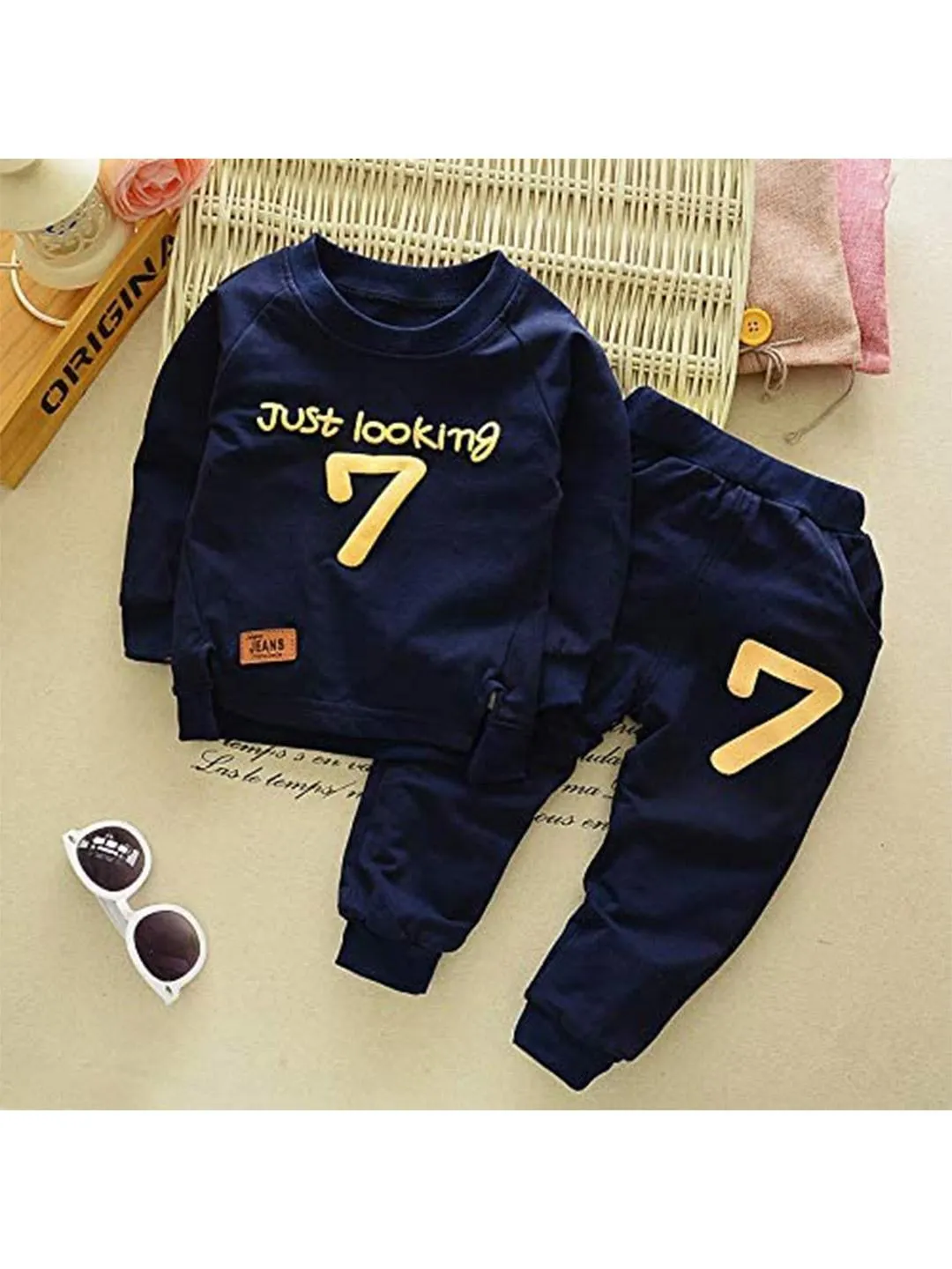 Boys Printed Pure Cotton T-shirt with Trousers