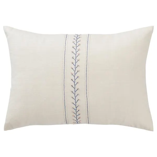 Cushion cover, off-white embroidery,
