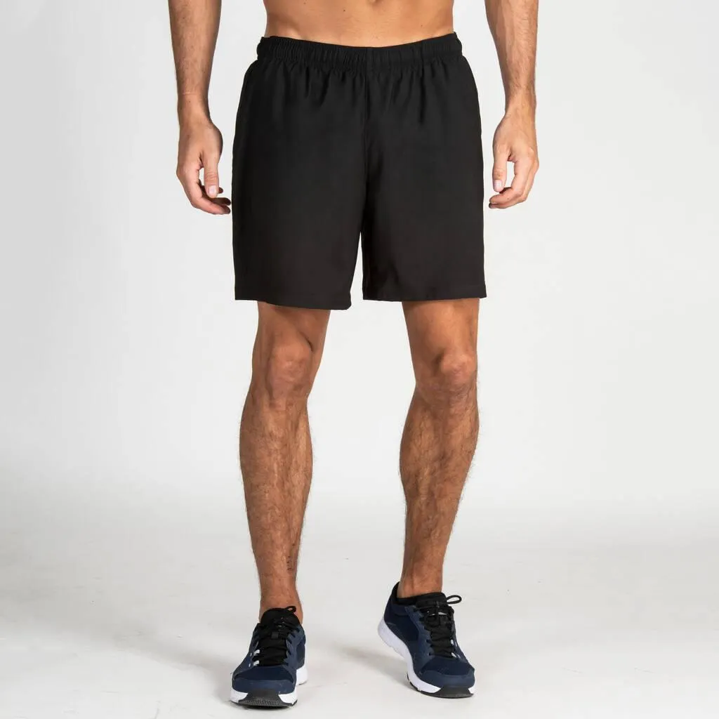 Men Gym Shorts Polyester FST 100 Black