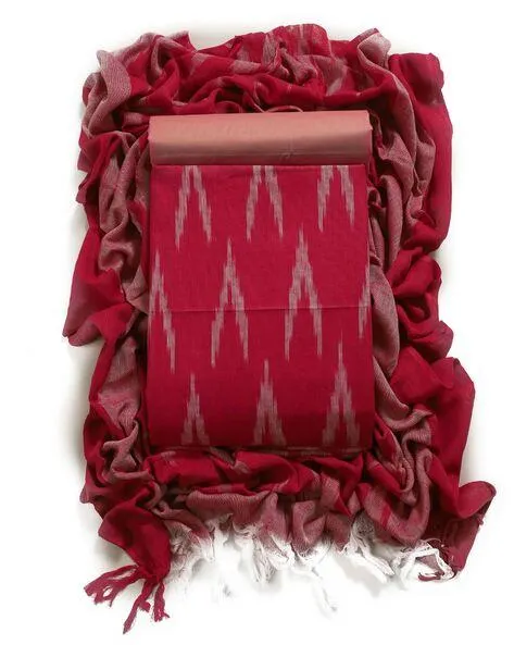 Women Ikat Print 3-Piece Dress Material